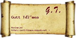 Gutt Tímea névjegykártya